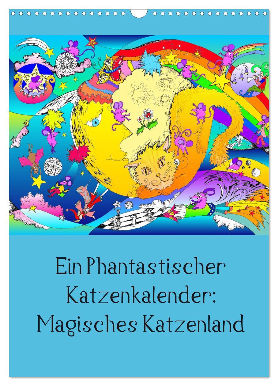 Ein phantastischer Katzenkalender: Magisches Katzenland (Wandkalender 2025 DIN A3 hoch), CALVENDO Monatskalender