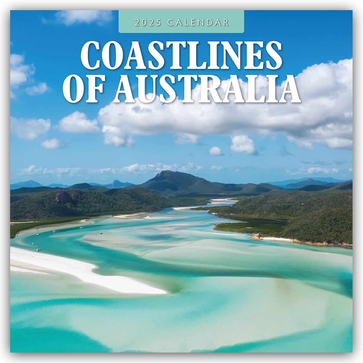 Coastlines of Australia - Australische Küste 2025 - 16-Monatskalender