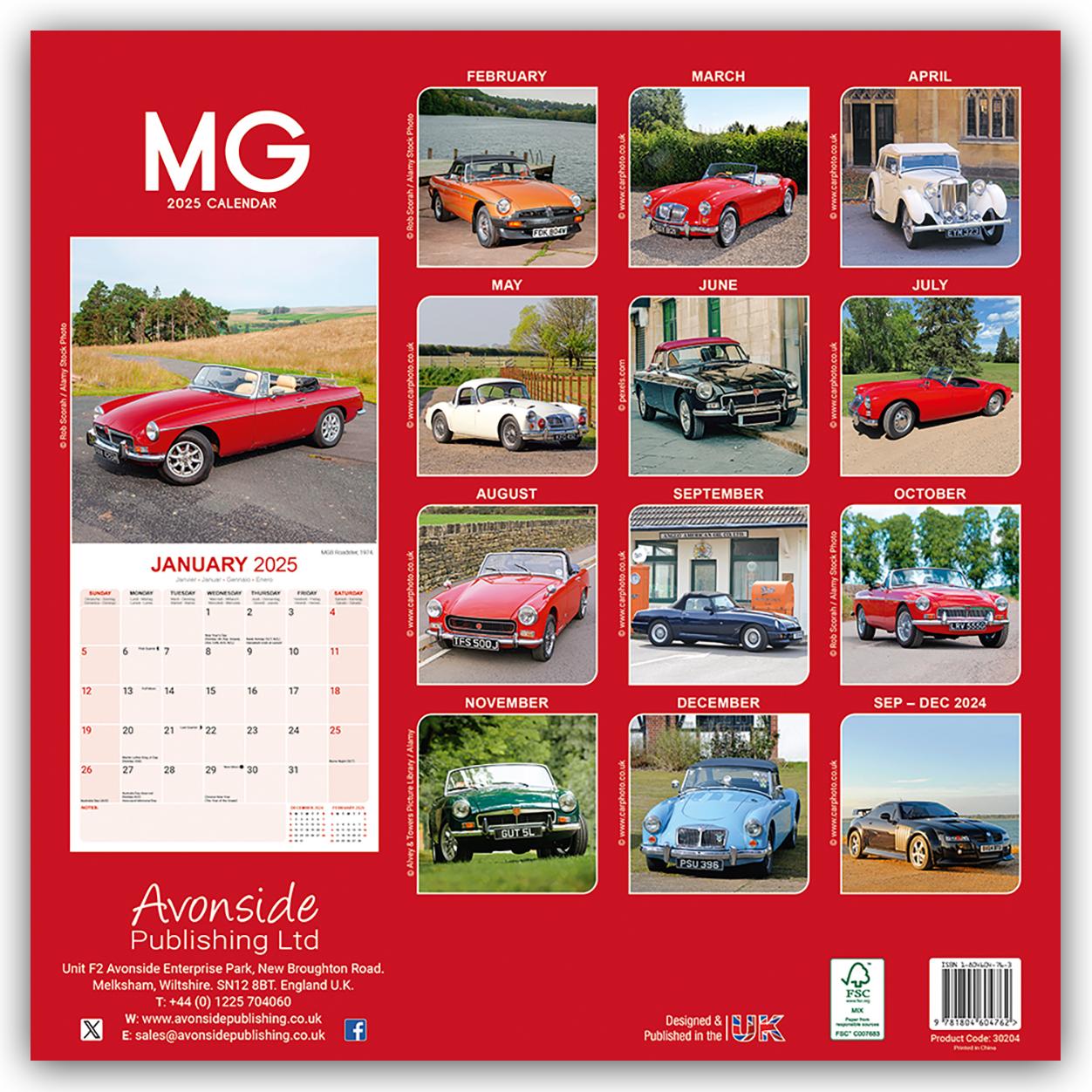 MG - MG Automobile 2025 - 16-Monatskalender