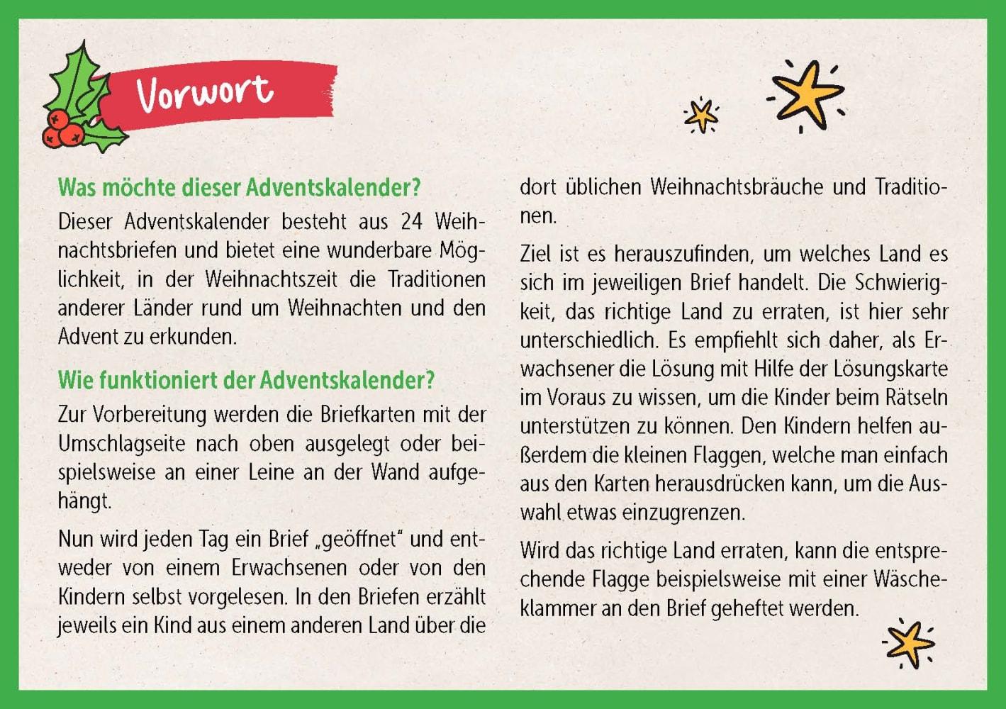 Weihnachtspost aus aller Welt. Adventskalender-Rätsel für Kinder von 8 bis 12