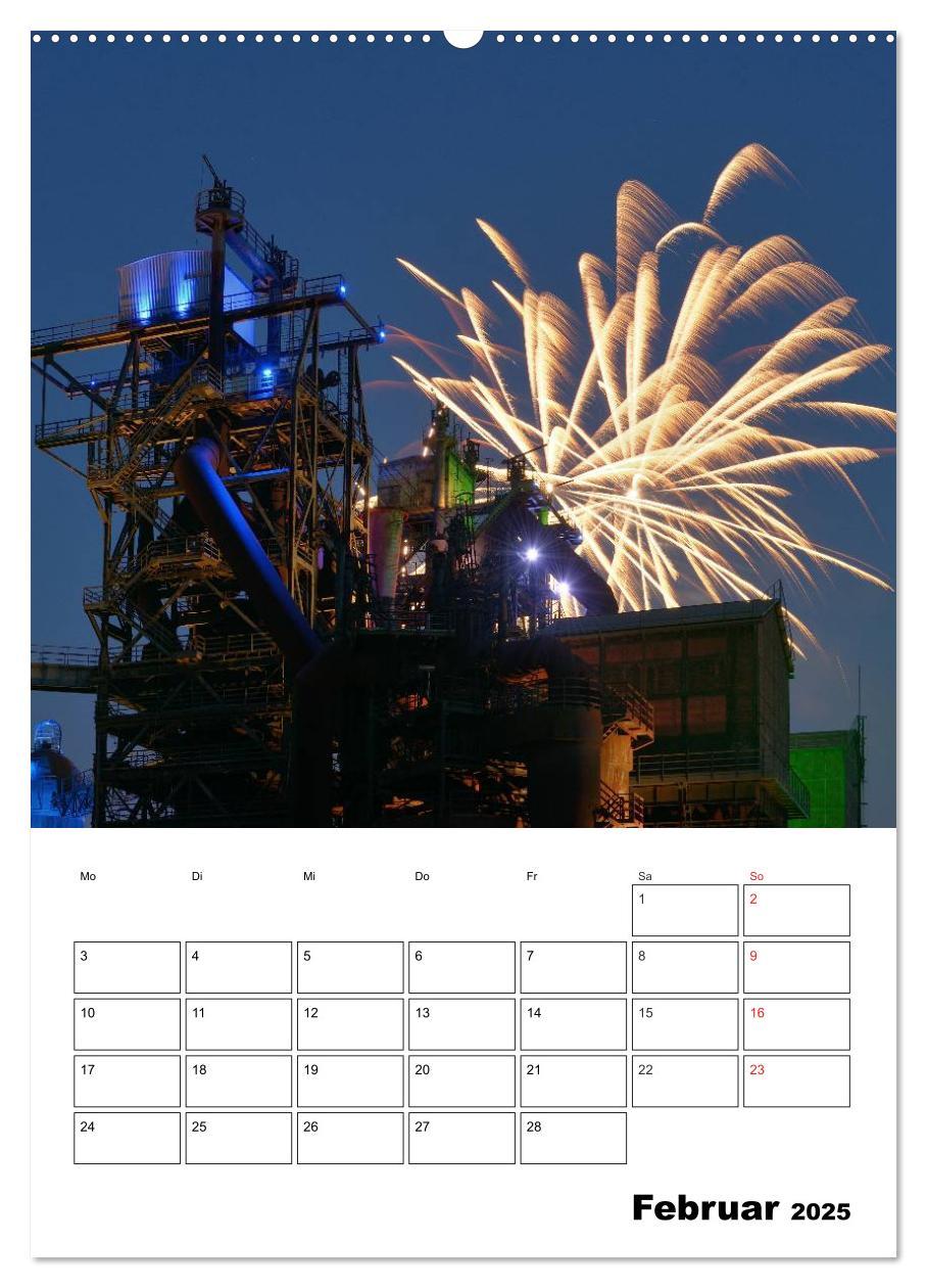 Feuerwerke Terminplaner (Wandkalender 2025 DIN A2 hoch), CALVENDO Monatskalender