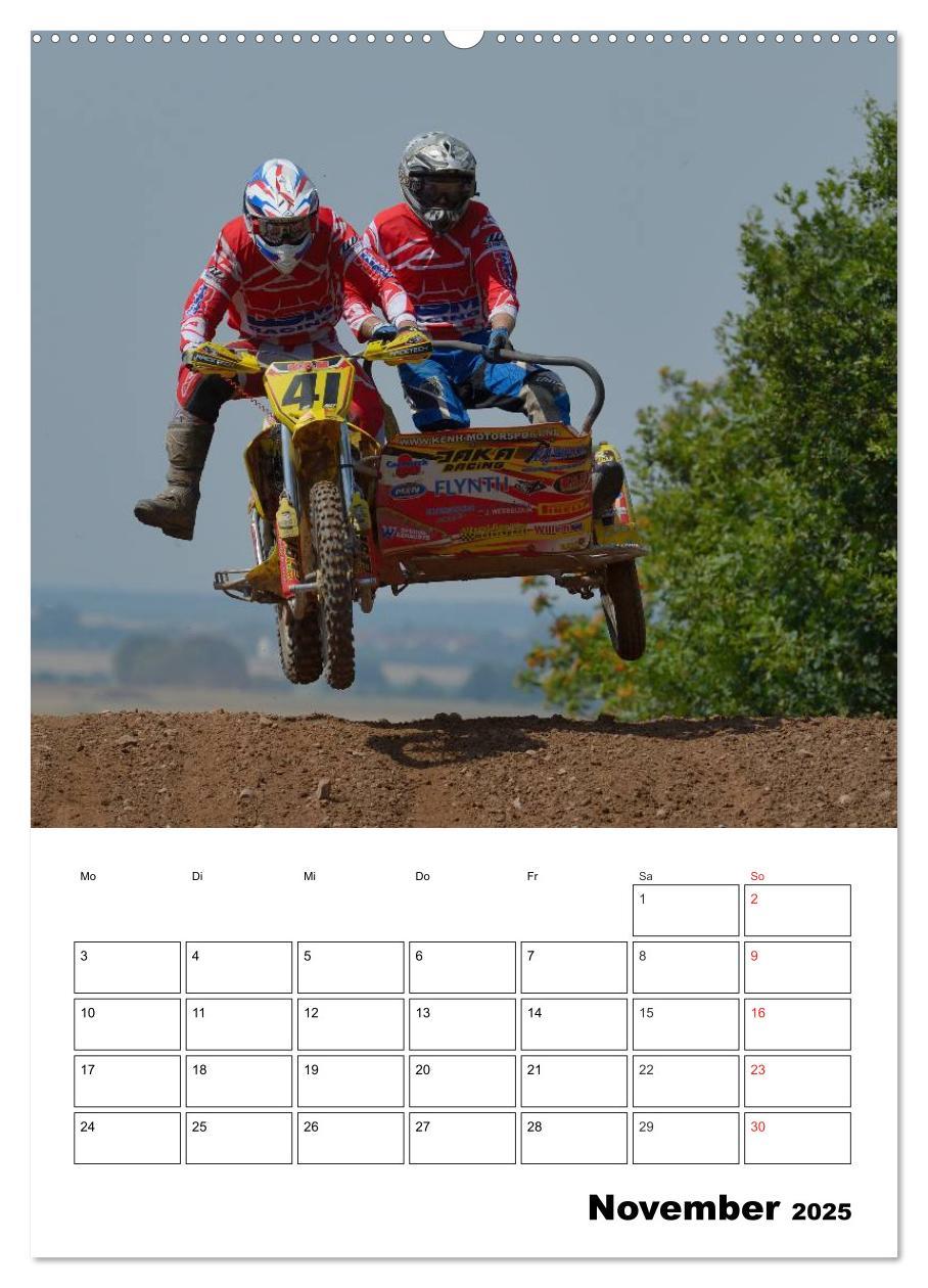 Motocross Terminplaner (hochwertiger Premium Wandkalender 2025 DIN A2 hoch), Kunstdruck in Hochglanz