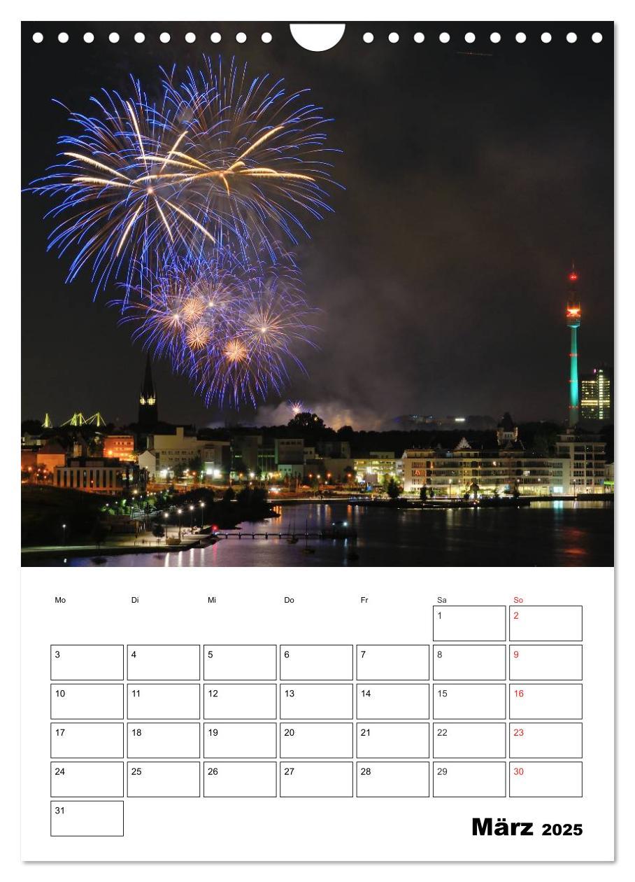 Feuerwerke Terminplaner (Wandkalender 2025 DIN A4 hoch), CALVENDO Monatskalender