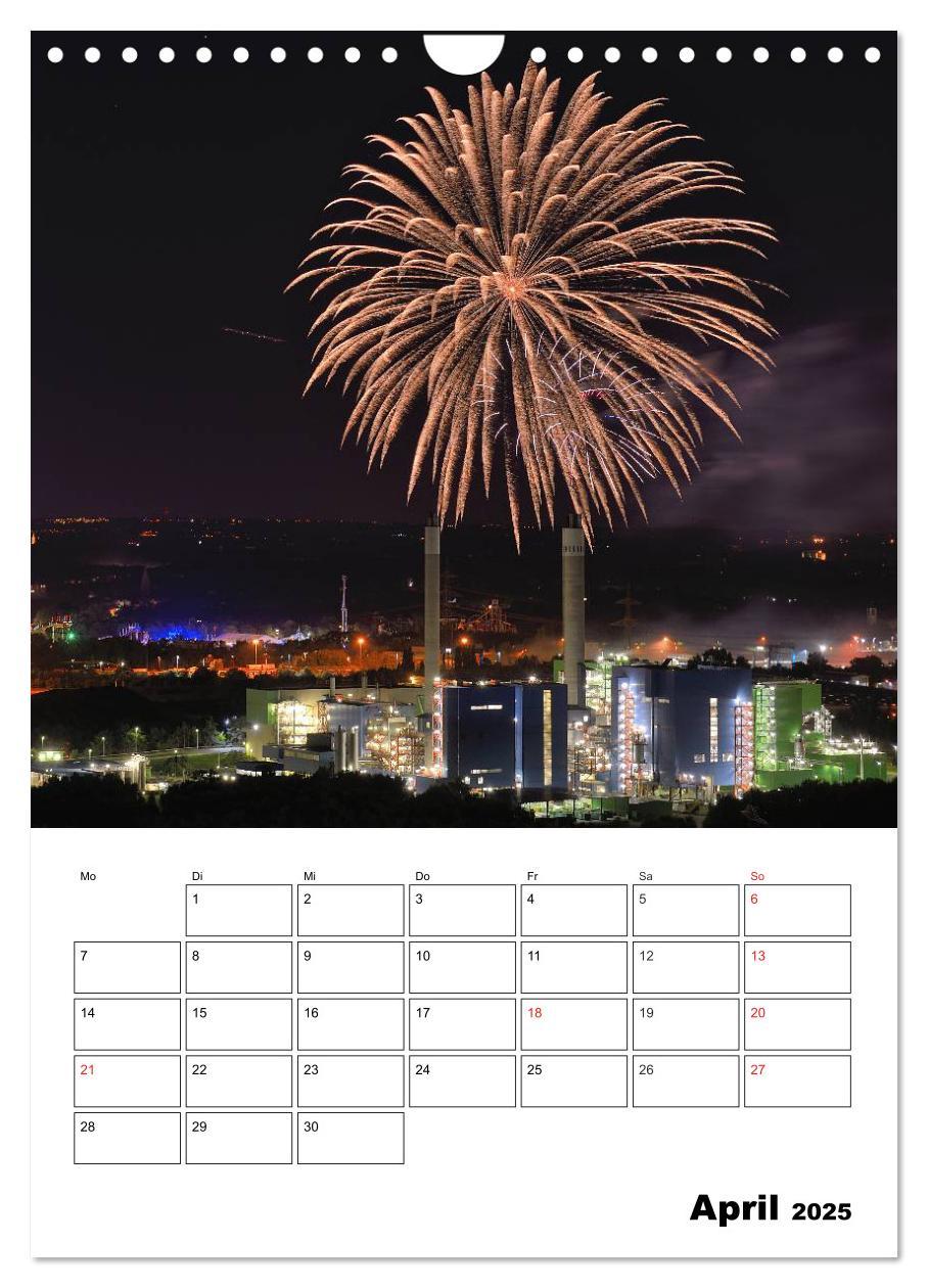 Feuerwerke Terminplaner (Wandkalender 2025 DIN A4 hoch), CALVENDO Monatskalender