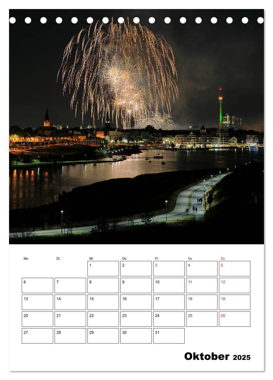 Feuerwerke Terminplaner (Tischkalender 2025 DIN A5 hoch), CALVENDO Monatskalender