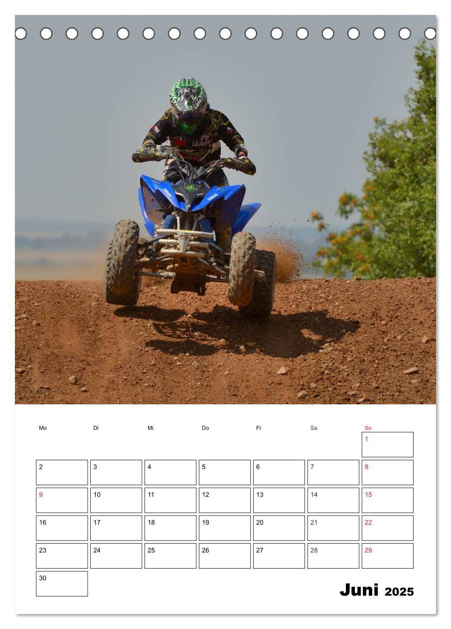 Motocross Terminplaner (Tischkalender 2025 DIN A5 hoch), CALVENDO Monatskalender