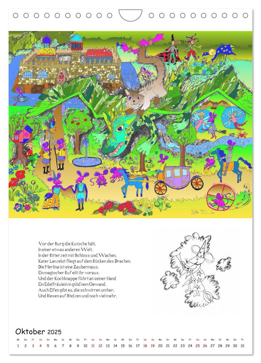 Ein phantastischer Katzenkalender: Magisches Katzenland (Wandkalender 2025 DIN A4 hoch), CALVENDO Monatskalender