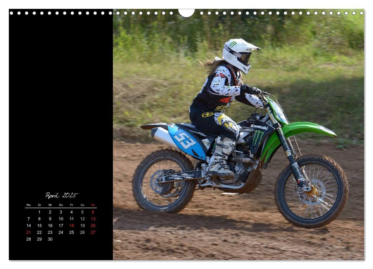 Motocross (Wandkalender 2025 DIN A3 quer), CALVENDO Monatskalender