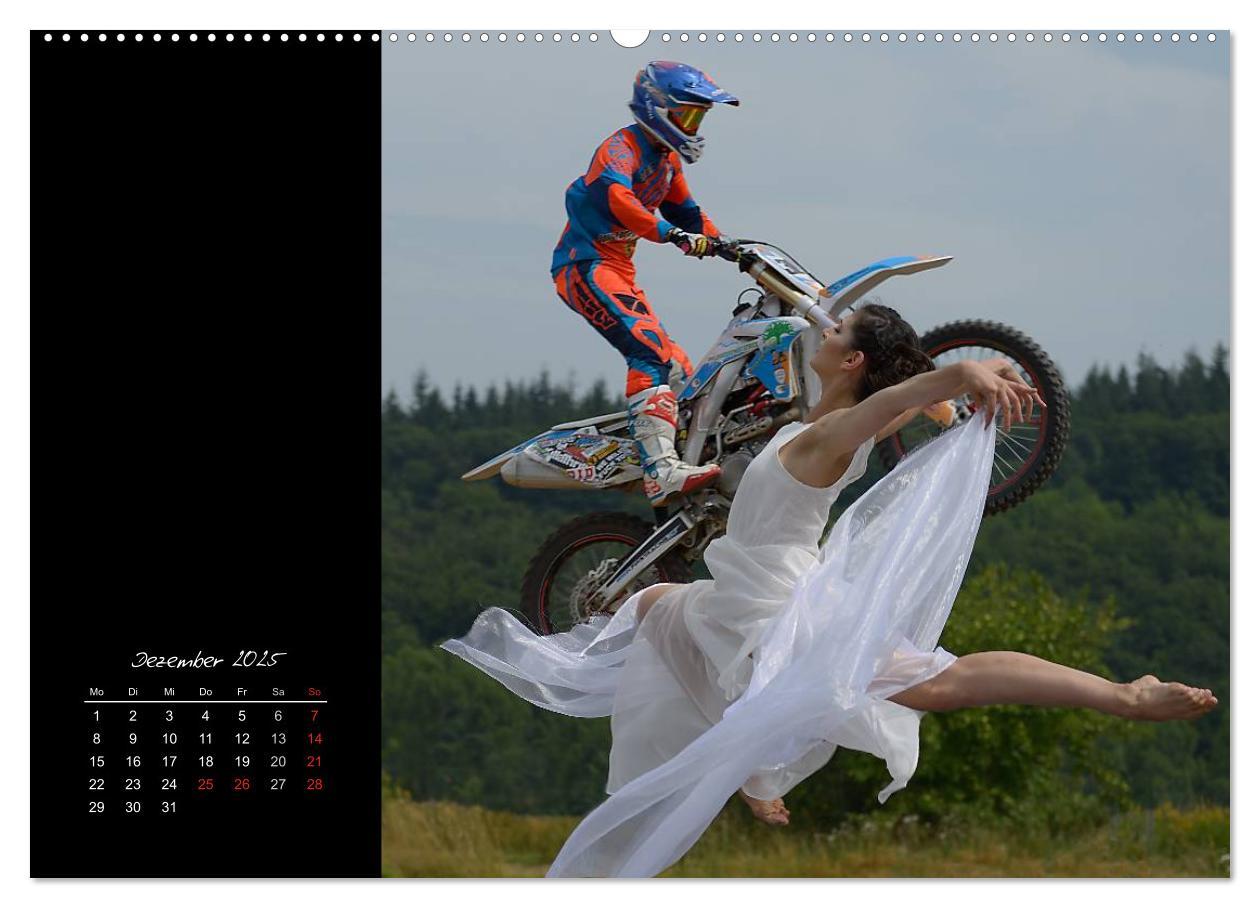 Motocross (hochwertiger Premium Wandkalender 2025 DIN A2 quer), Kunstdruck in Hochglanz