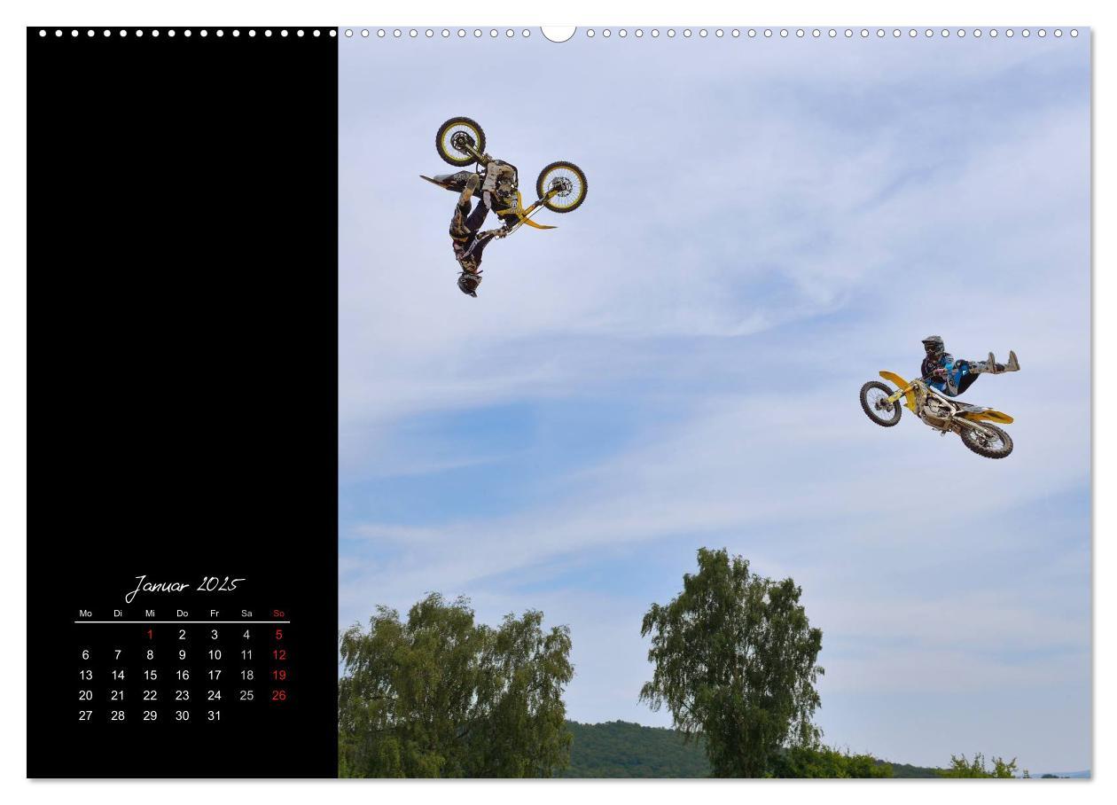 Motocross (hochwertiger Premium Wandkalender 2025 DIN A2 quer), Kunstdruck in Hochglanz