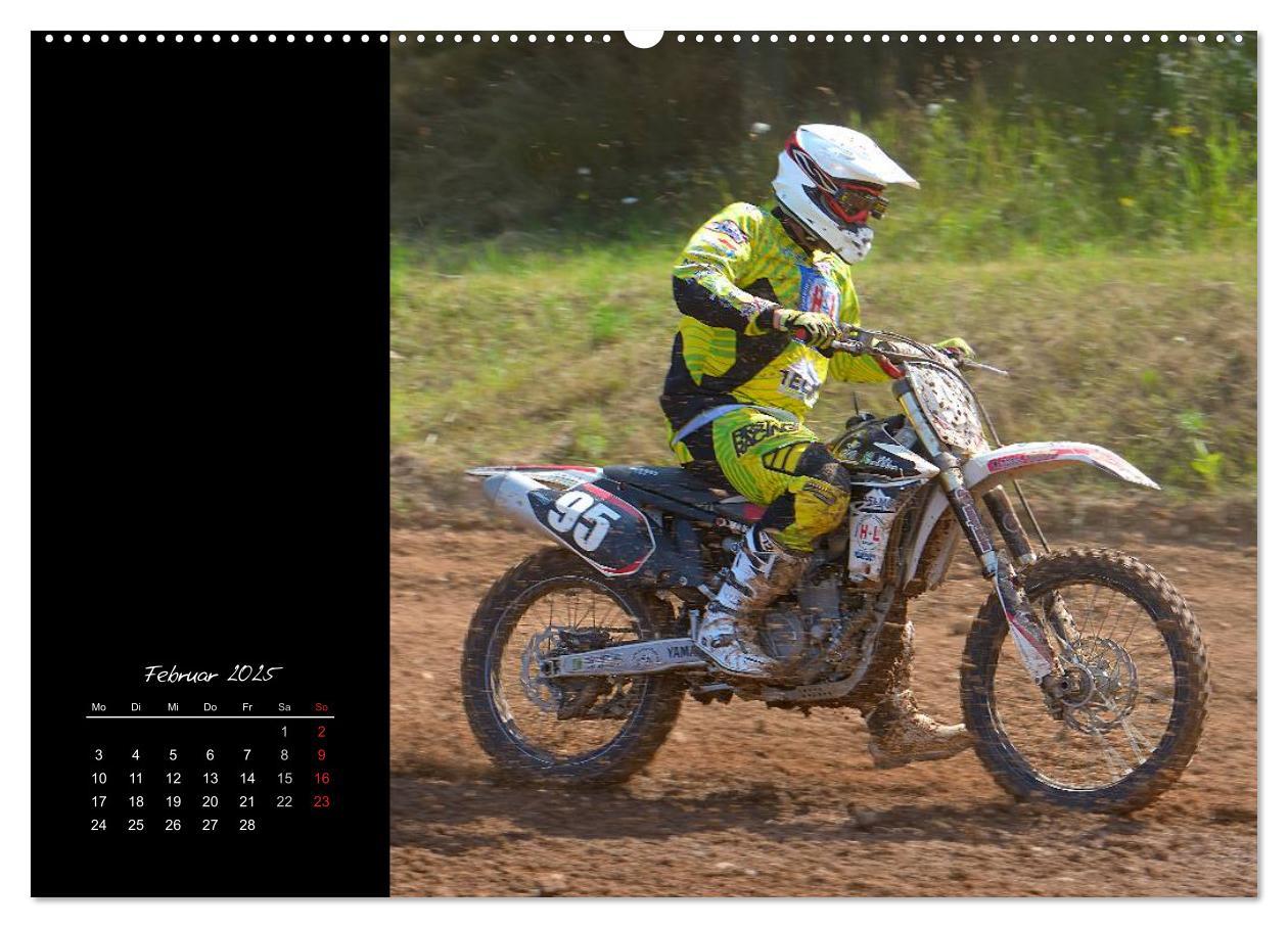 Motocross (hochwertiger Premium Wandkalender 2025 DIN A2 quer), Kunstdruck in Hochglanz