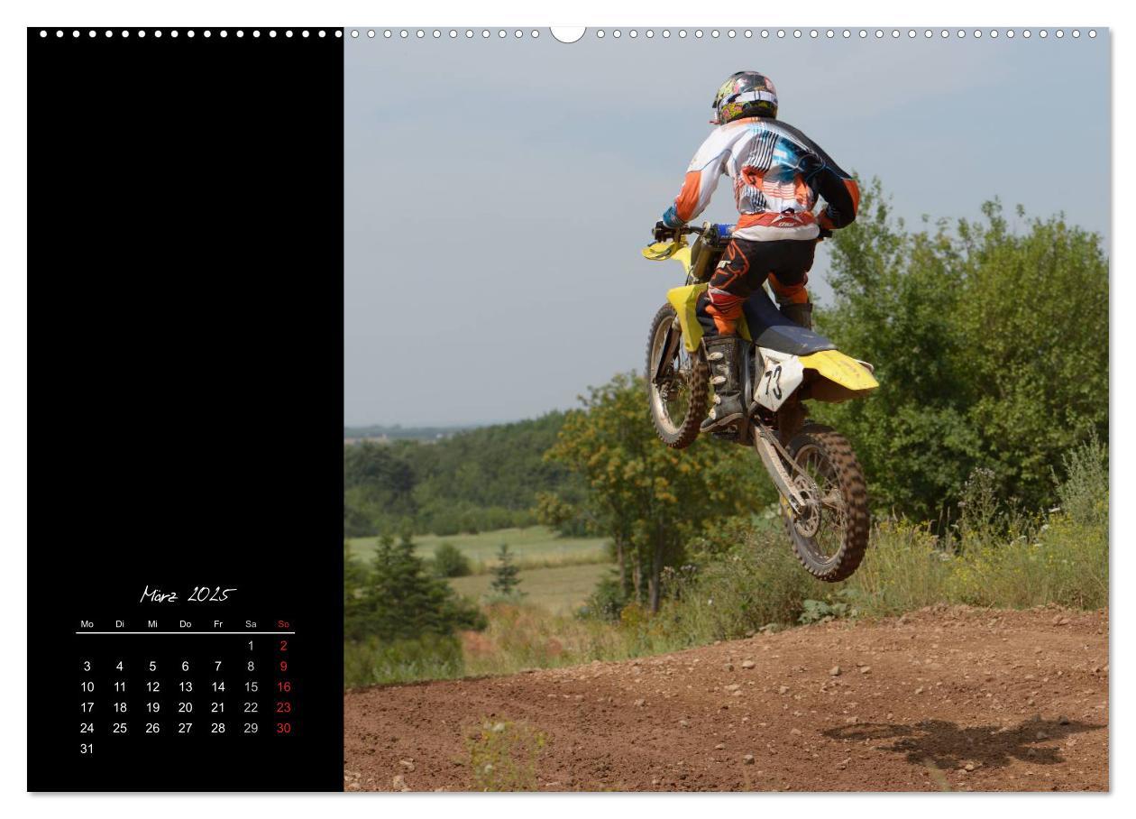 Motocross (hochwertiger Premium Wandkalender 2025 DIN A2 quer), Kunstdruck in Hochglanz