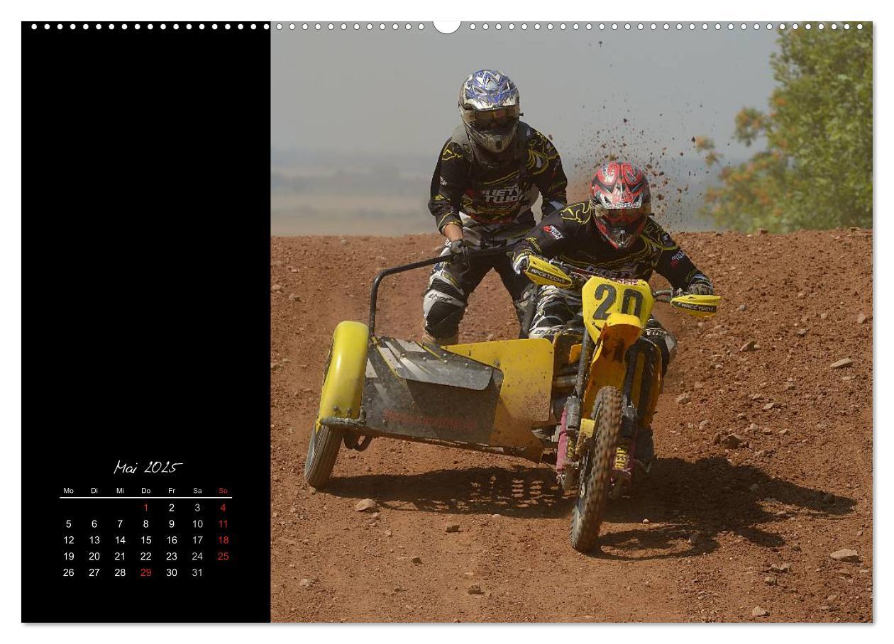 Motocross (hochwertiger Premium Wandkalender 2025 DIN A2 quer), Kunstdruck in Hochglanz