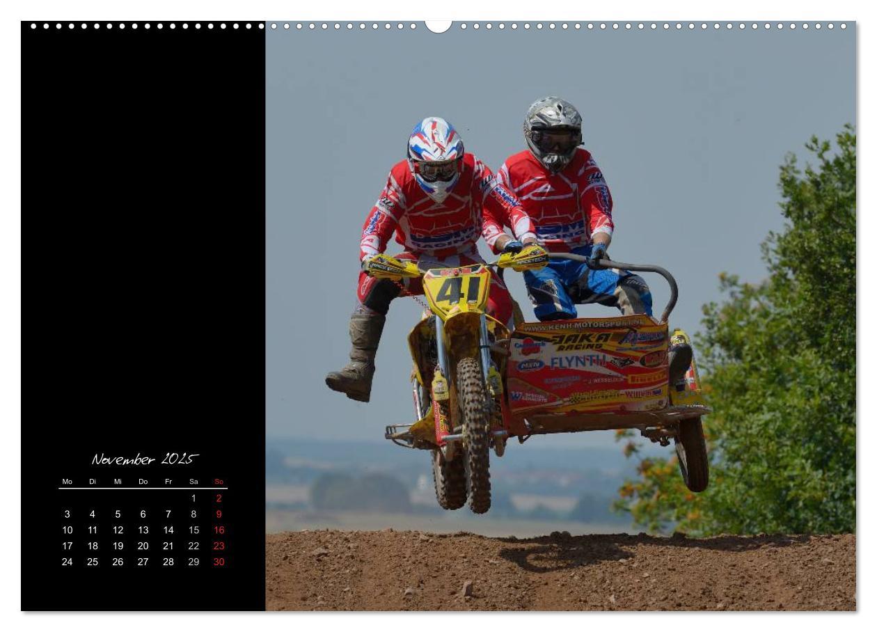 Motocross (hochwertiger Premium Wandkalender 2025 DIN A2 quer), Kunstdruck in Hochglanz