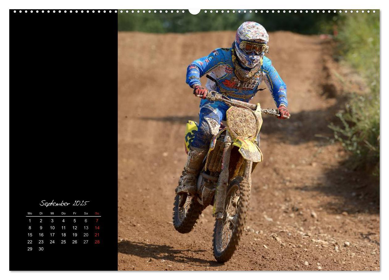 Motocross (hochwertiger Premium Wandkalender 2025 DIN A2 quer), Kunstdruck in Hochglanz