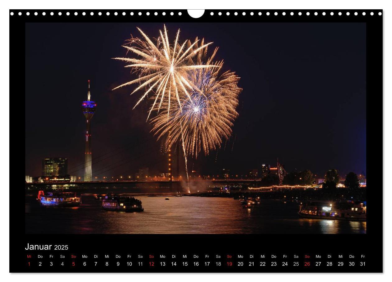 Feuerwerks - Impressionen (Wandkalender 2025 DIN A3 quer), CALVENDO Monatskalender