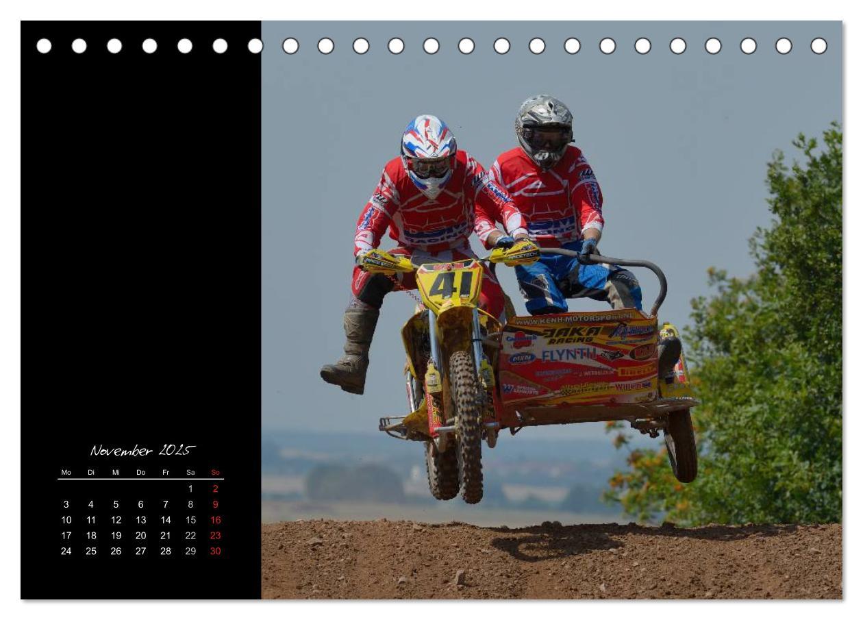 Motocross (Tischkalender 2025 DIN A5 quer), CALVENDO Monatskalender