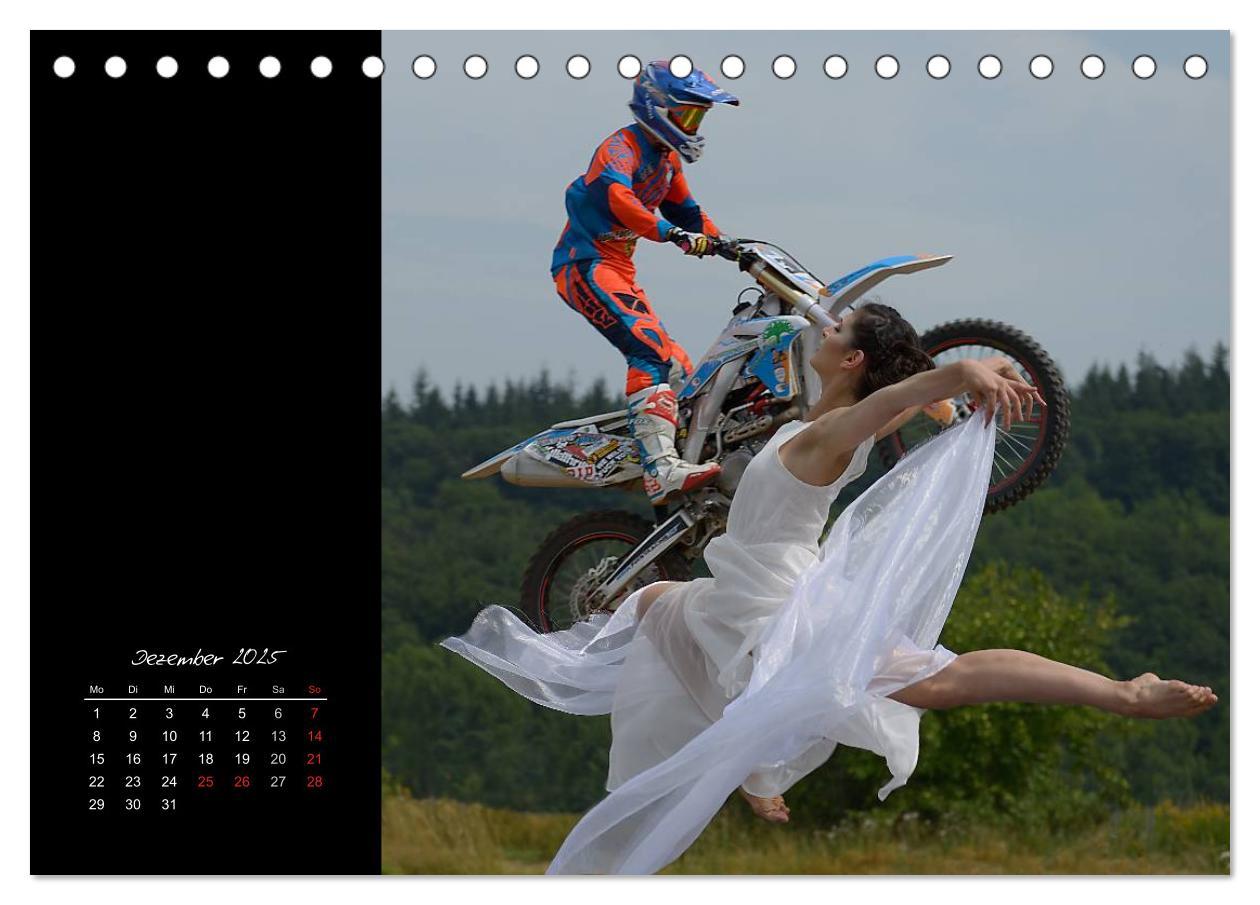 Motocross (Tischkalender 2025 DIN A5 quer), CALVENDO Monatskalender