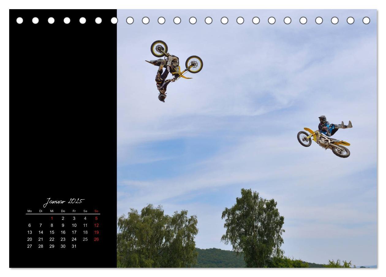 Motocross (Tischkalender 2025 DIN A5 quer), CALVENDO Monatskalender