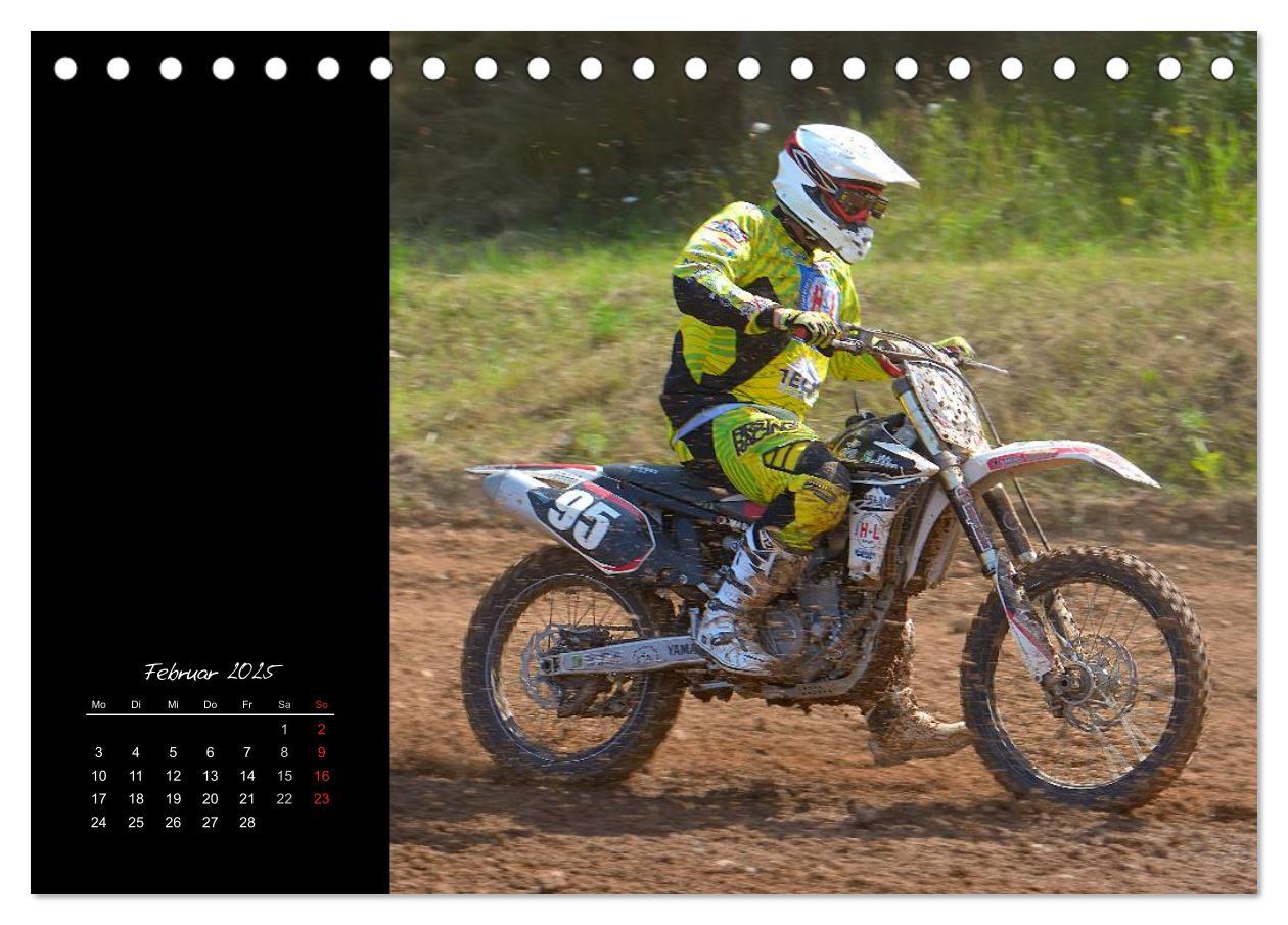 Motocross (Tischkalender 2025 DIN A5 quer), CALVENDO Monatskalender