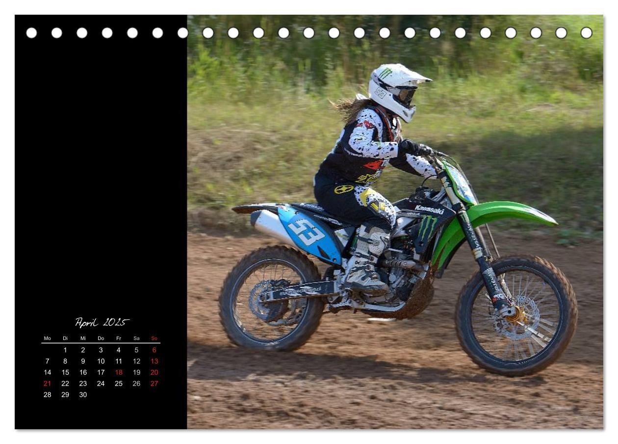 Motocross (Tischkalender 2025 DIN A5 quer), CALVENDO Monatskalender