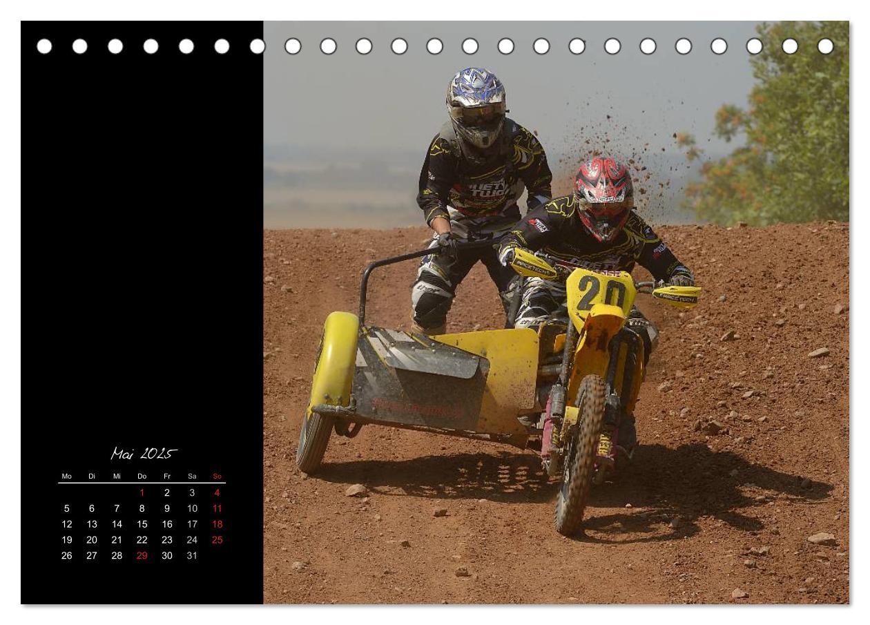 Motocross (Tischkalender 2025 DIN A5 quer), CALVENDO Monatskalender