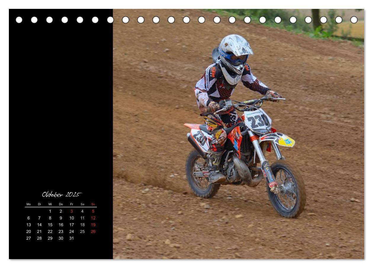 Motocross (Tischkalender 2025 DIN A5 quer), CALVENDO Monatskalender