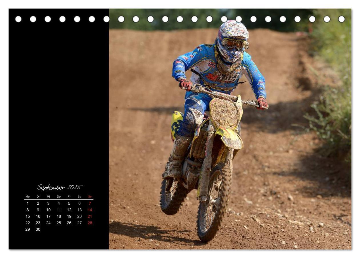 Motocross (Tischkalender 2025 DIN A5 quer), CALVENDO Monatskalender