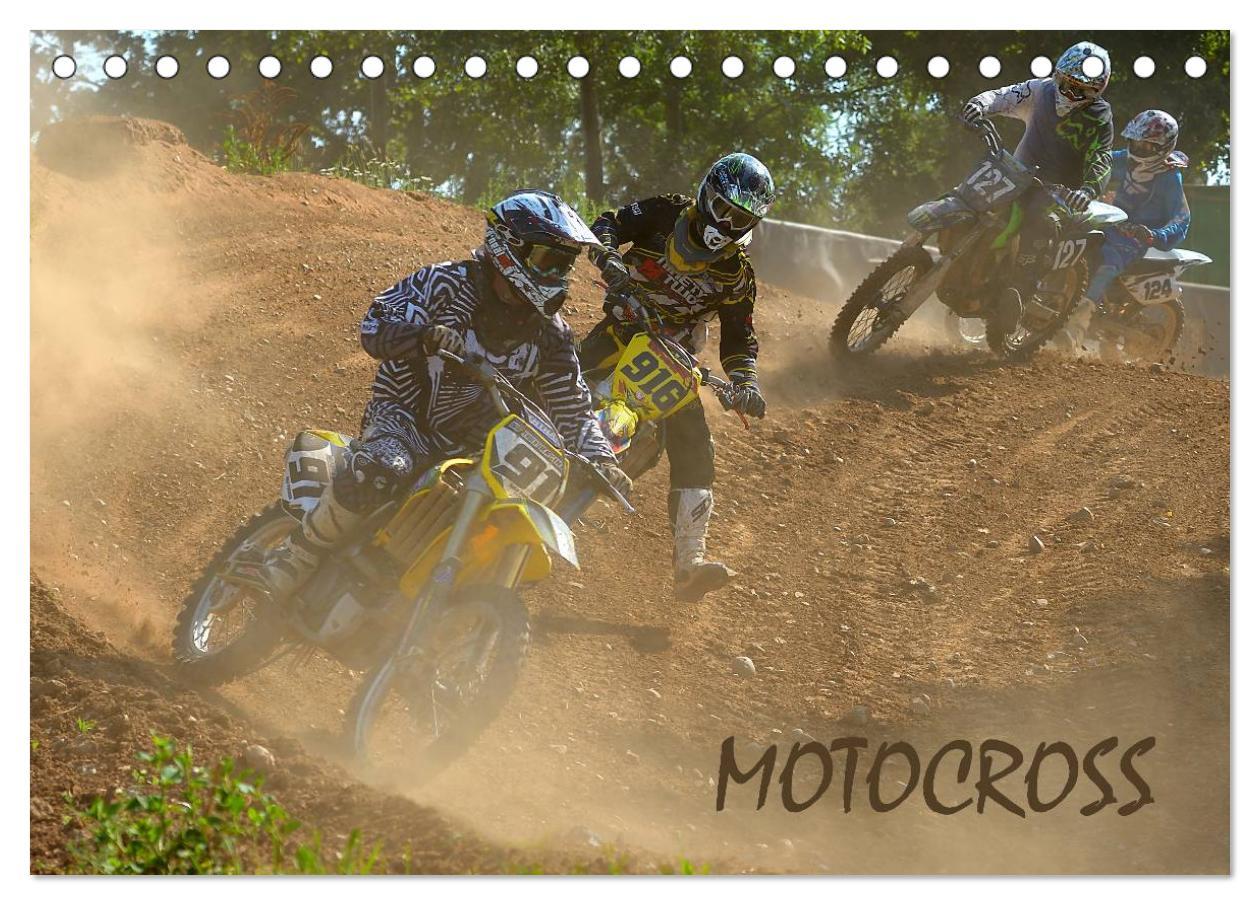 Motocross (Tischkalender 2025 DIN A5 quer), CALVENDO Monatskalender