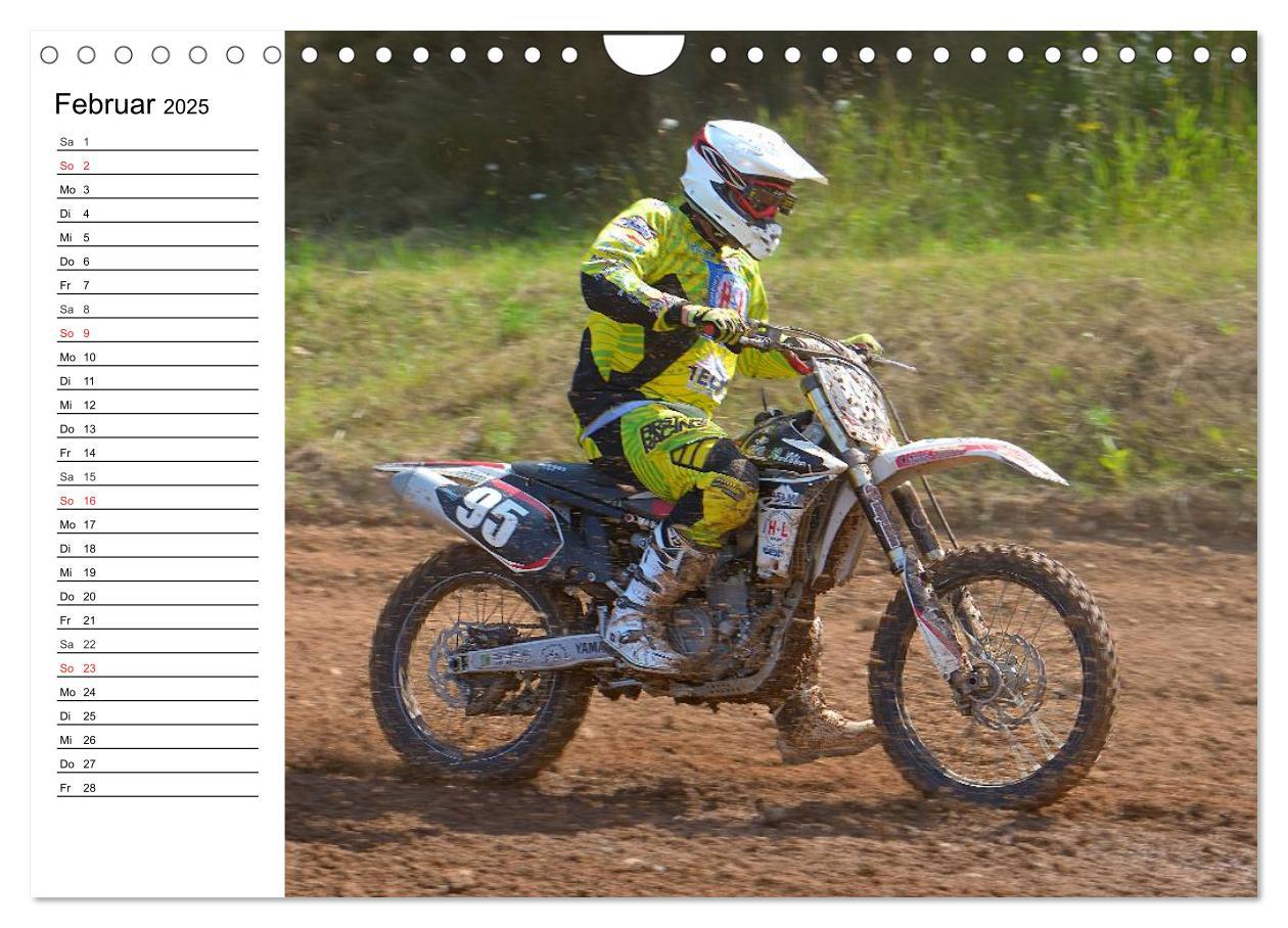 Motocross - Terminplaner (Wandkalender 2025 DIN A4 quer), CALVENDO Monatskalender