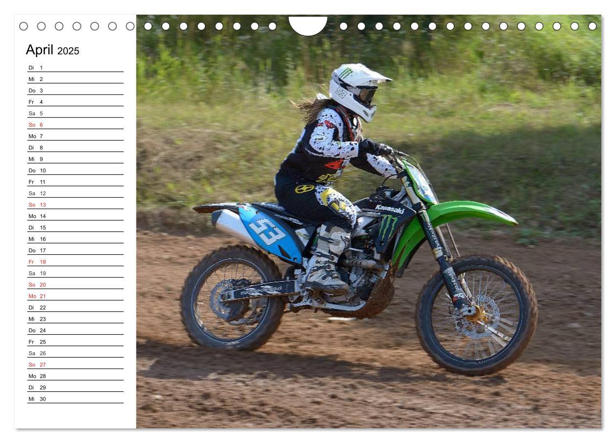 Motocross - Terminplaner (Wandkalender 2025 DIN A4 quer), CALVENDO Monatskalender