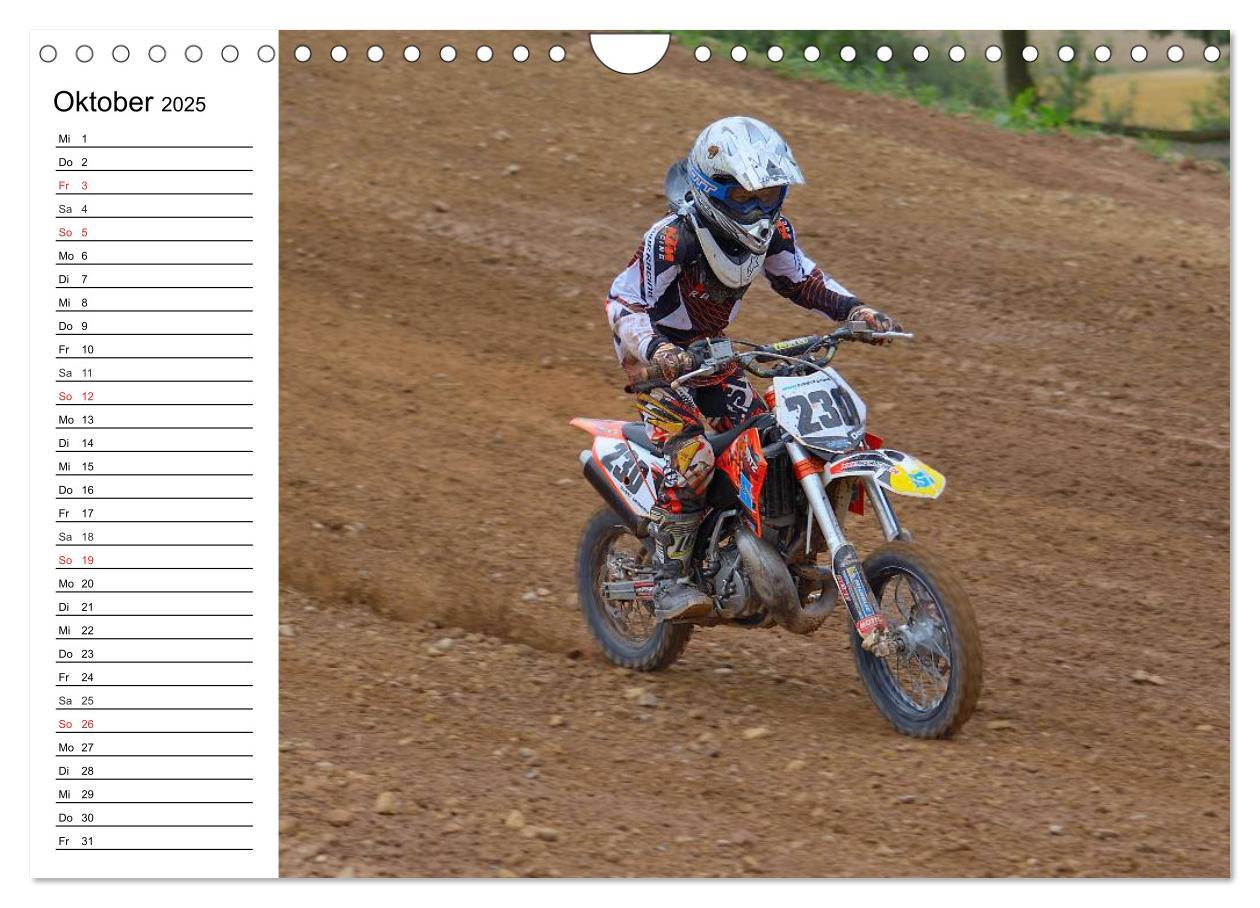 Motocross - Terminplaner (Wandkalender 2025 DIN A4 quer), CALVENDO Monatskalender