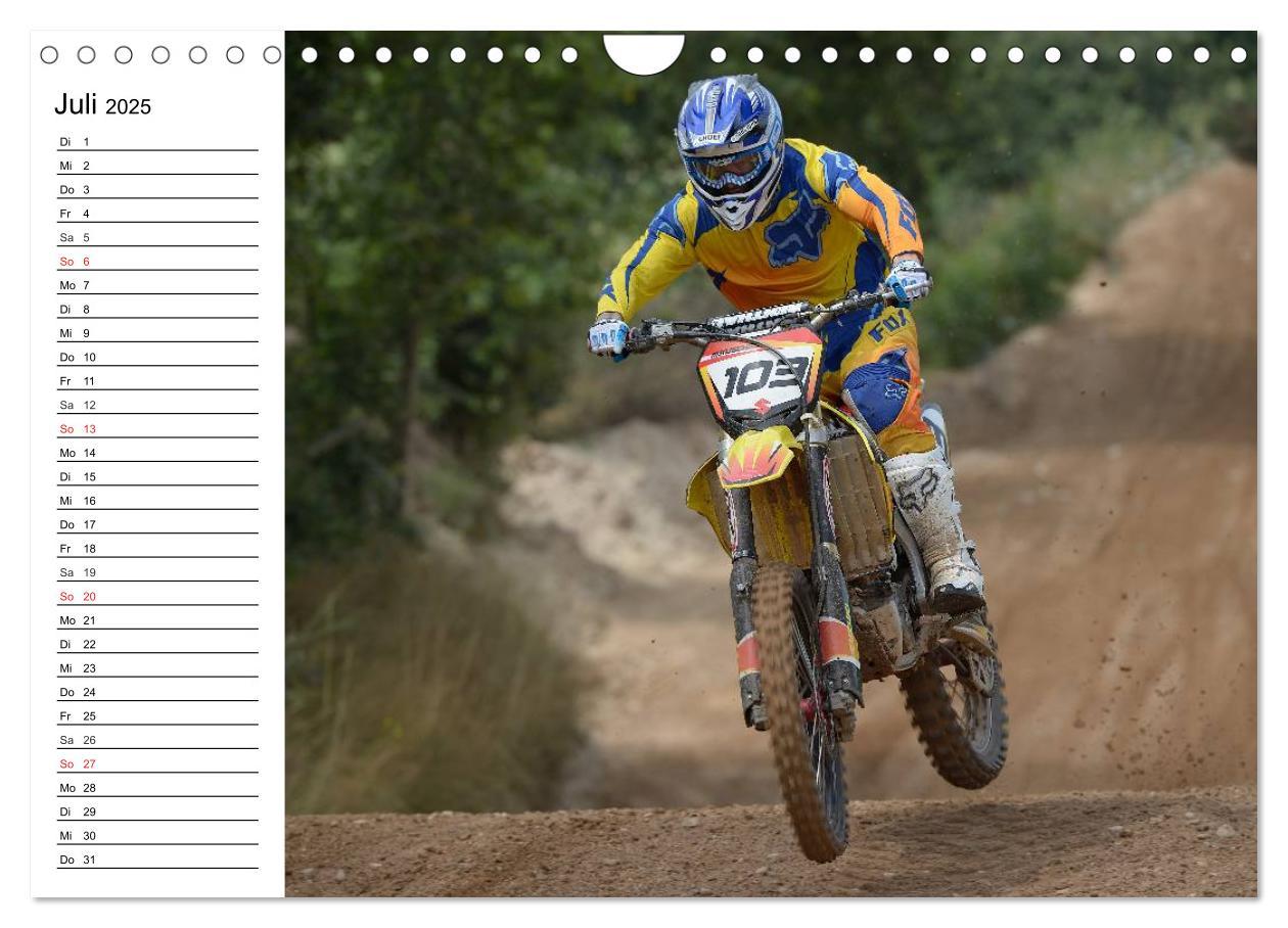 Motocross - Terminplaner (Wandkalender 2025 DIN A4 quer), CALVENDO Monatskalender