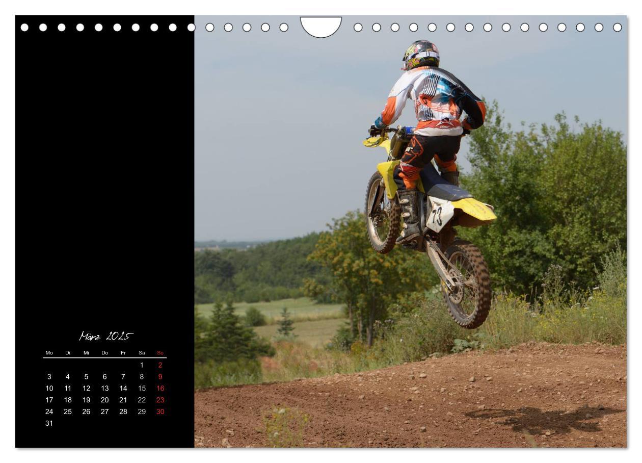 Motocross (Wandkalender 2025 DIN A4 quer), CALVENDO Monatskalender