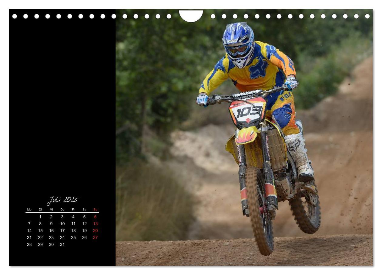 Motocross (Wandkalender 2025 DIN A4 quer), CALVENDO Monatskalender