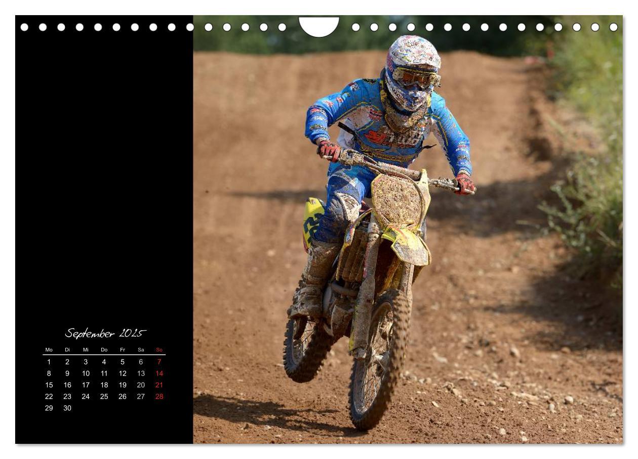 Motocross (Wandkalender 2025 DIN A4 quer), CALVENDO Monatskalender