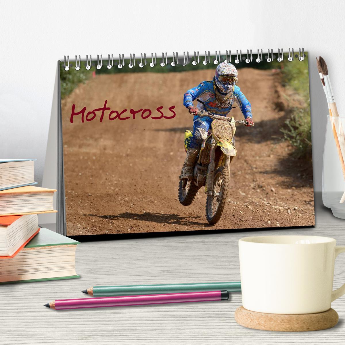 Motocross - Terminplaner (Tischkalender 2025 DIN A5 quer), CALVENDO Monatskalender