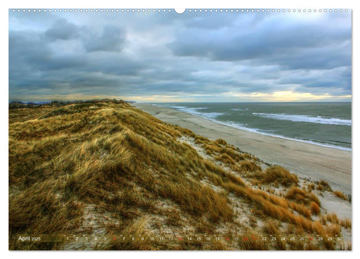 Sylt - Der Ellenbogen (Wandkalender 2025 DIN A2 quer), CALVENDO Monatskalender