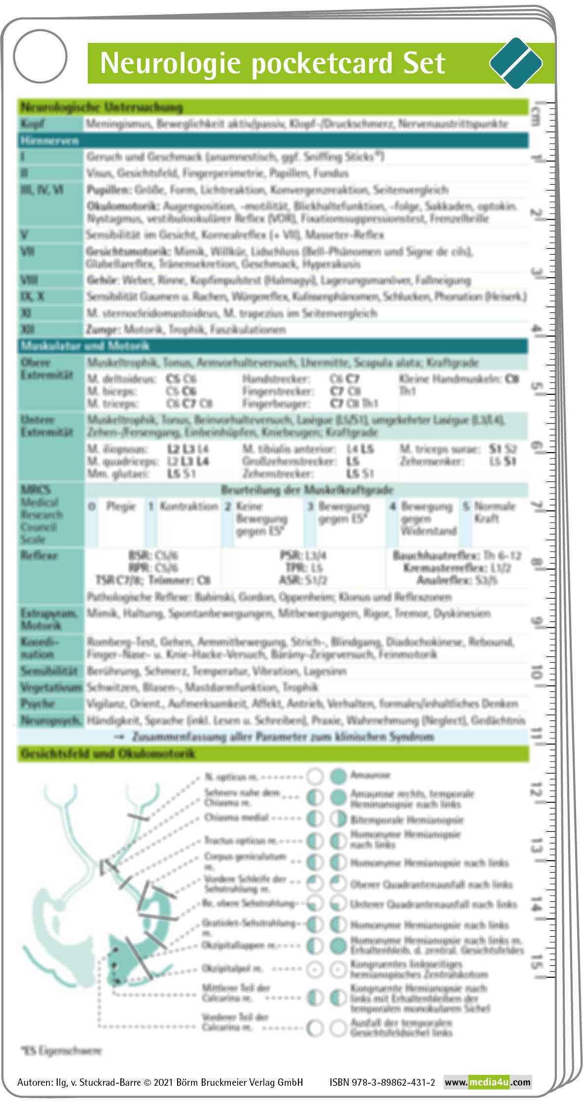 Neurologie pocketcard Set