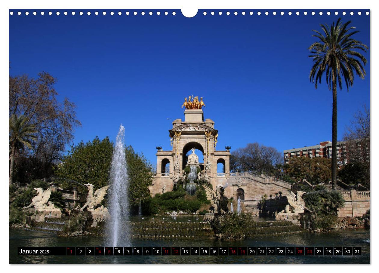 Barcelona - Stadt des Modernisme (Wandkalender 2025 DIN A3 quer), CALVENDO Monatskalender