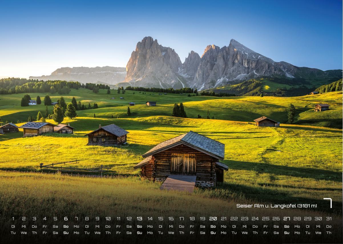 Südtirol - eine Reise durch bezaubernde Landschaften - 2025 - Kalender DIN A3