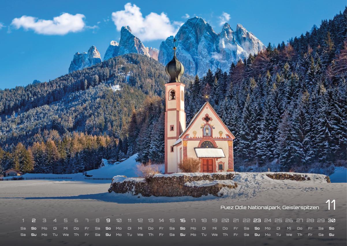 Südtirol - eine Reise durch bezaubernde Landschaften - 2025 - Kalender DIN A3