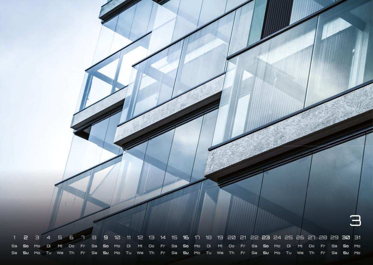 Architektur - faszinierende Baukunst - 2025 - Kalender DIN A3