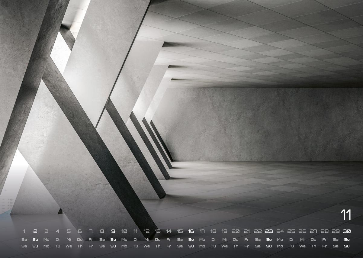 Architektur - faszinierende Baukunst - 2025 - Kalender DIN A3