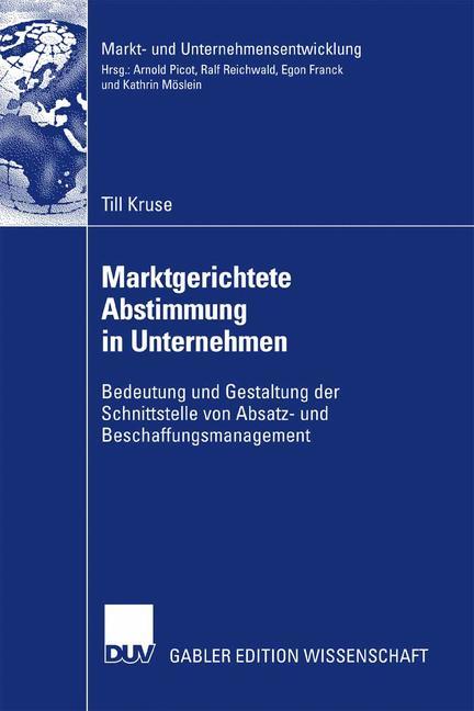 Marktgerichtete Abstimmung in Unternehmen