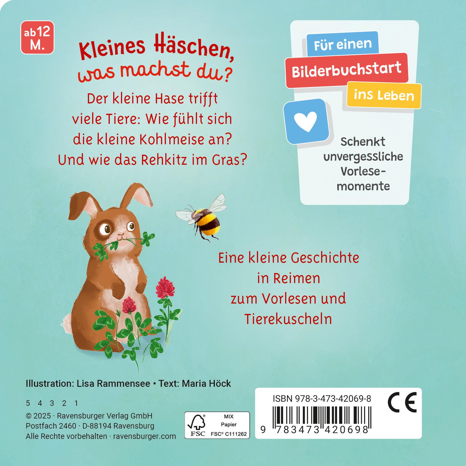 Mein liebstes Vorlese-Fühlbuch: Der kleine Hase. Ein erstes Buch mit kuscheligen Fühlteilen