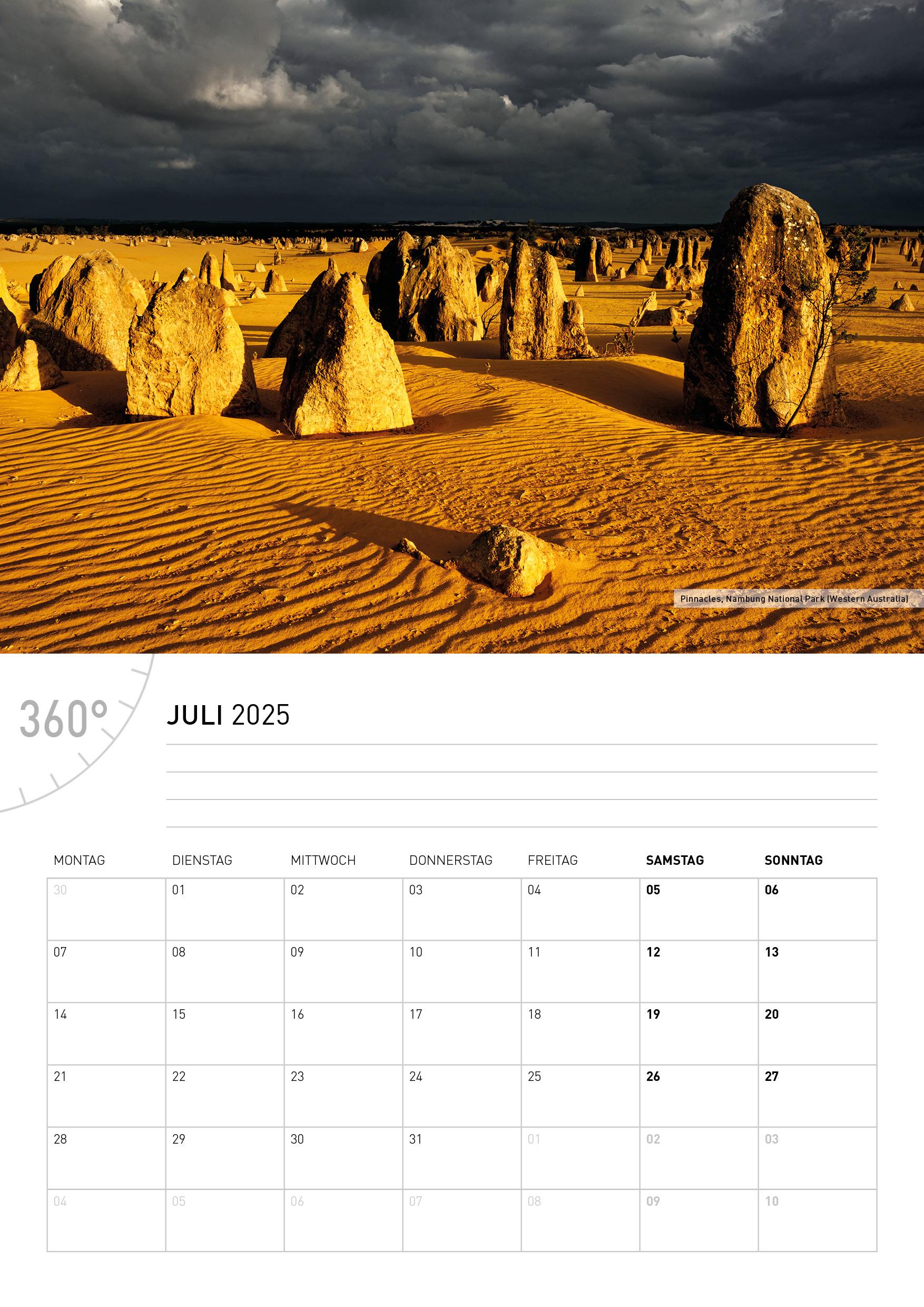 360° Australien Broschürenkalender 2025