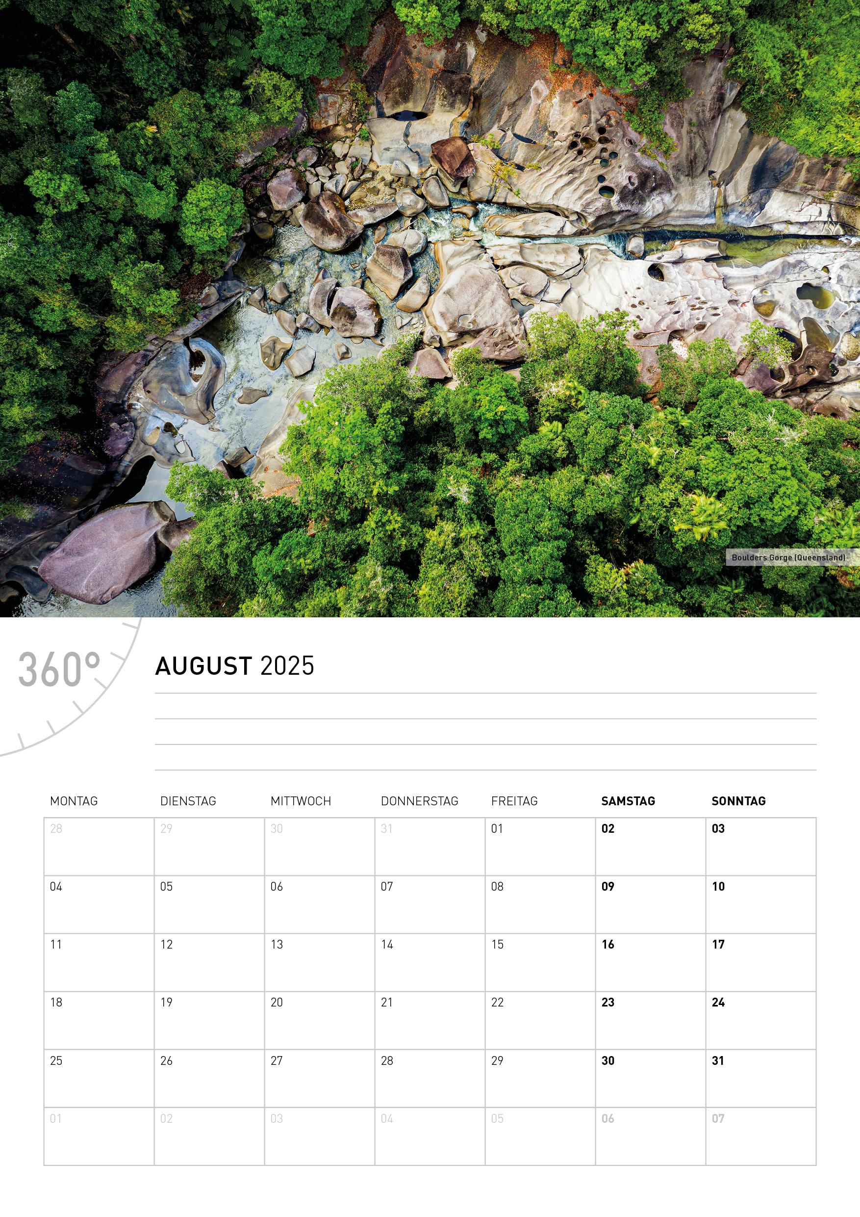 360° Australien Broschürenkalender 2025