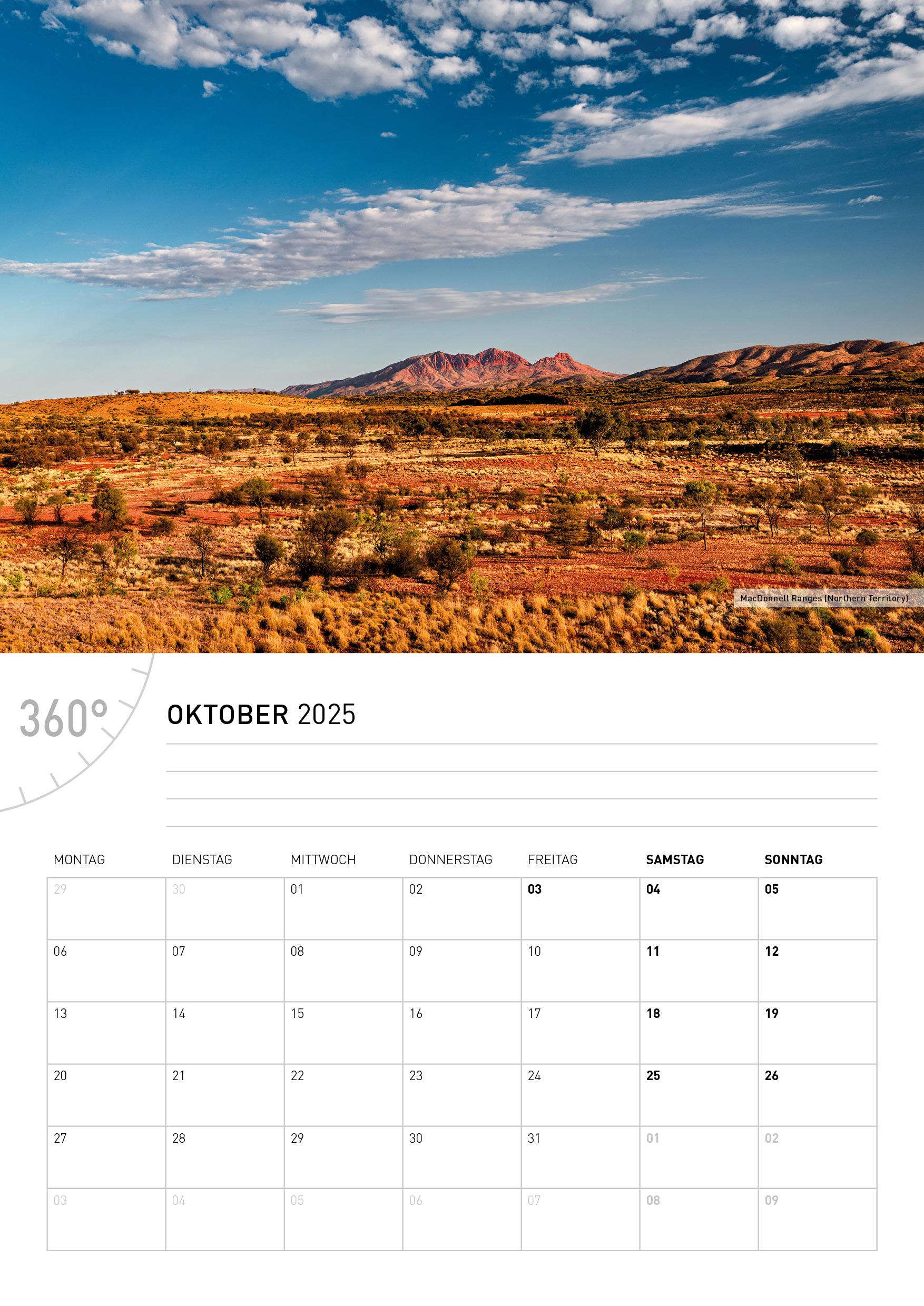 360° Australien Broschürenkalender 2025