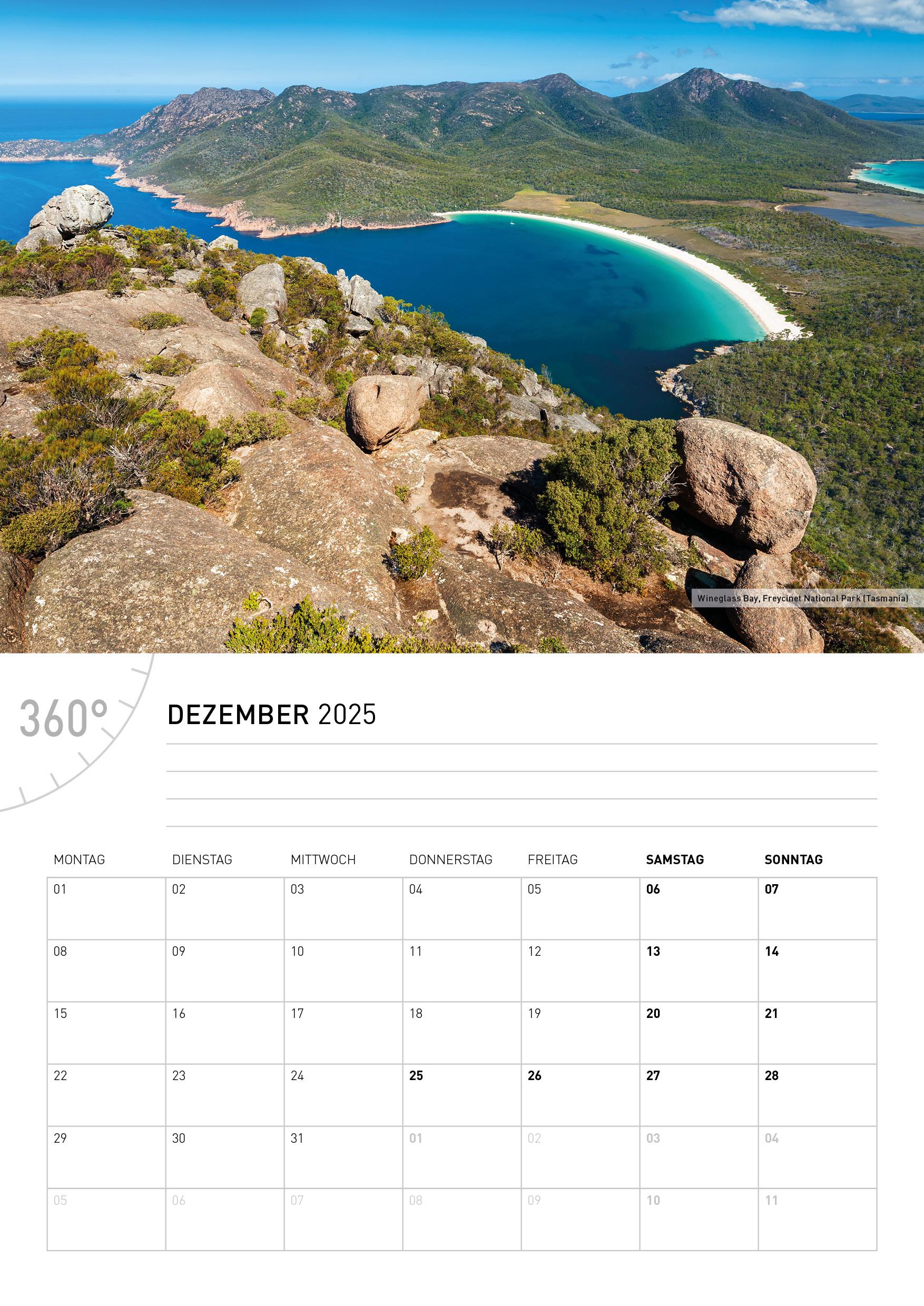 360° Australien Broschürenkalender 2025